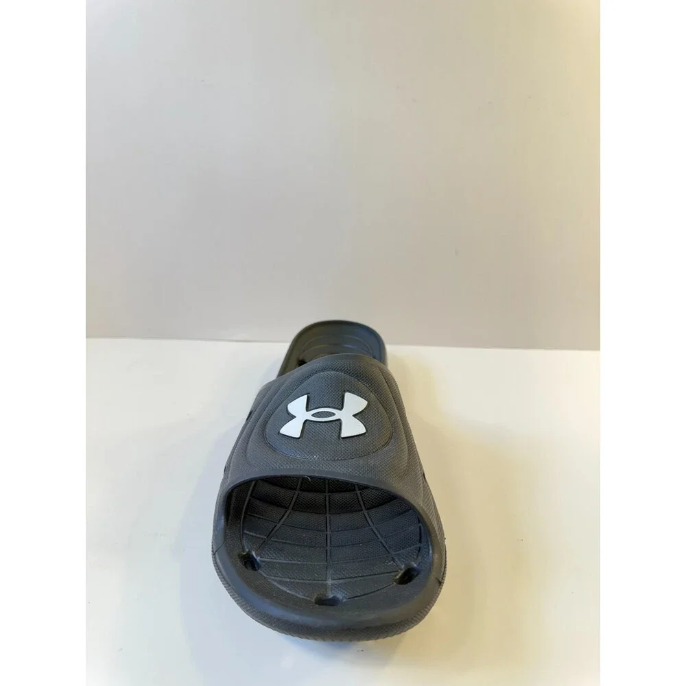 Under Armour Mens Sandals Black White US 10